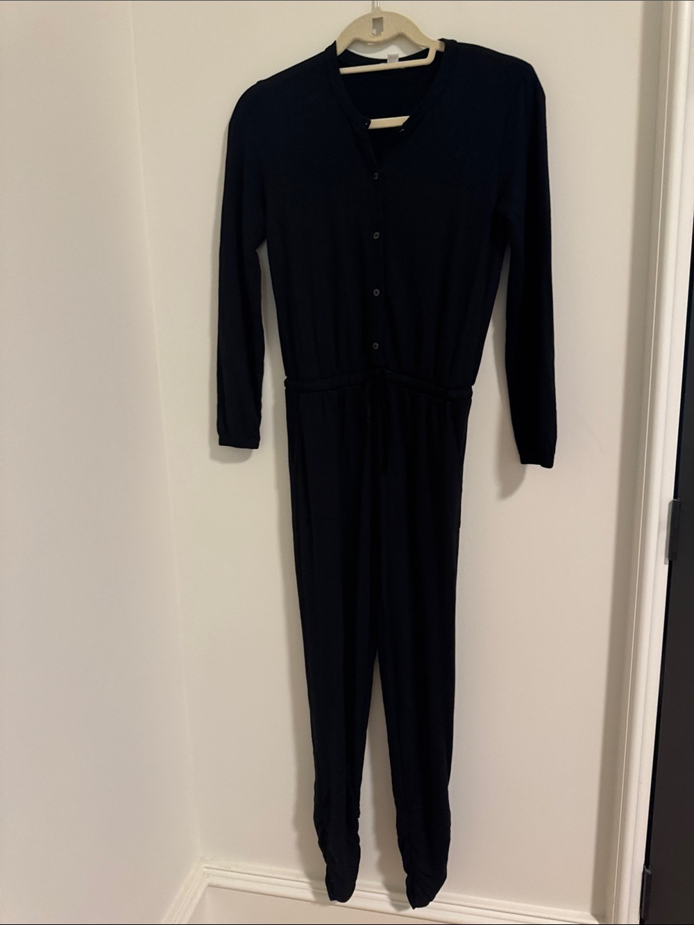 Splendid Black Long-Sleeve Kids One-Piece Jumpsuit